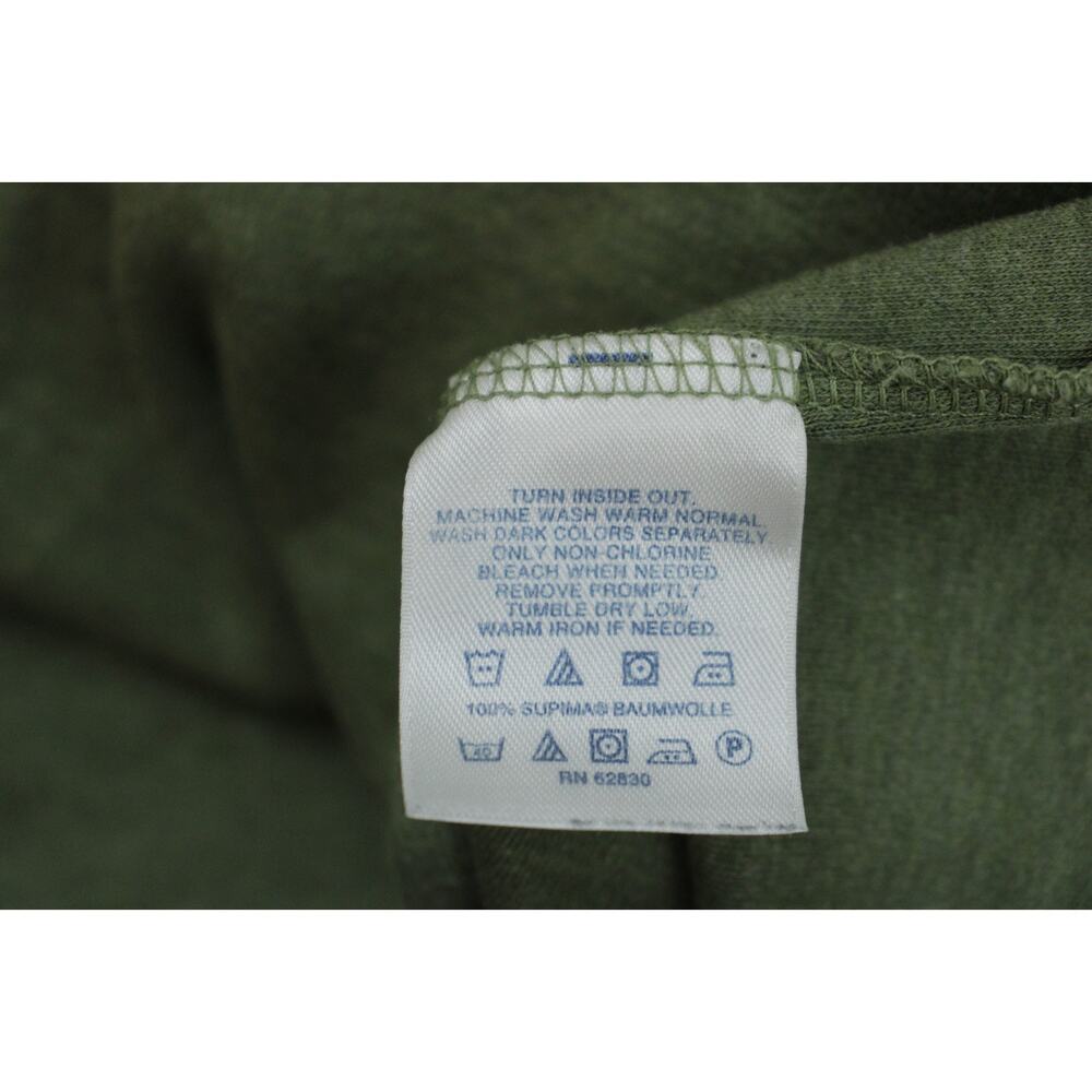 Land's End Polo Mens Large Green (42-44) Long Sleeve100% Supima Cotton - Picture 4 of 7
